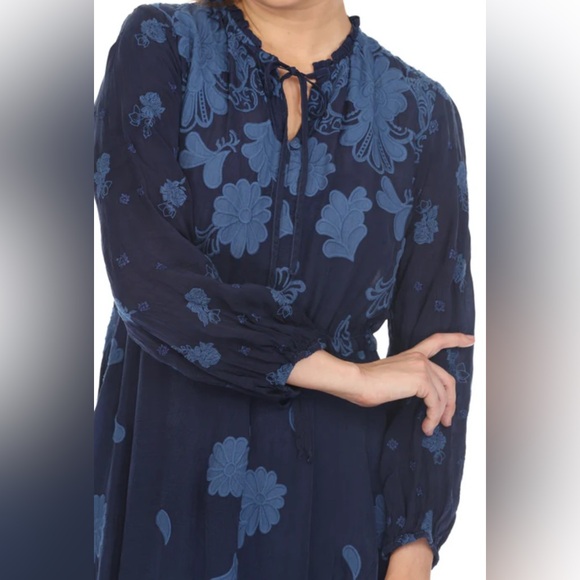 Johnny Was Daisy Leonna Midi Dress Boho Chic - Picture 6 of 6